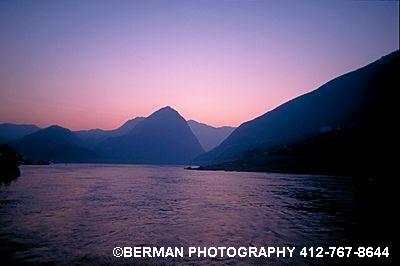 Sunset on the Yangtze River 